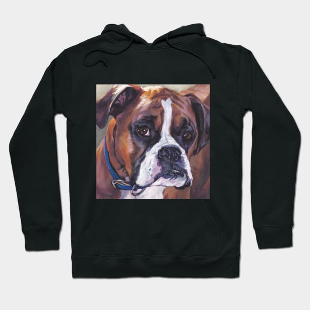 Boxer Fine Art Painting Hoodie by LASHEPARD